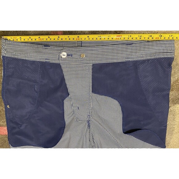 Lululemon Shorts Mens Blue Plaid Gingham Athleisure Resort Golf Preppy  Stretch - Picture 12 of 15